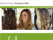 Tablet Screenshot of carolcareysalon.com